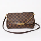 Louis Vuitton Shoulder Bag Damier Favorite MM Canvas Brown
