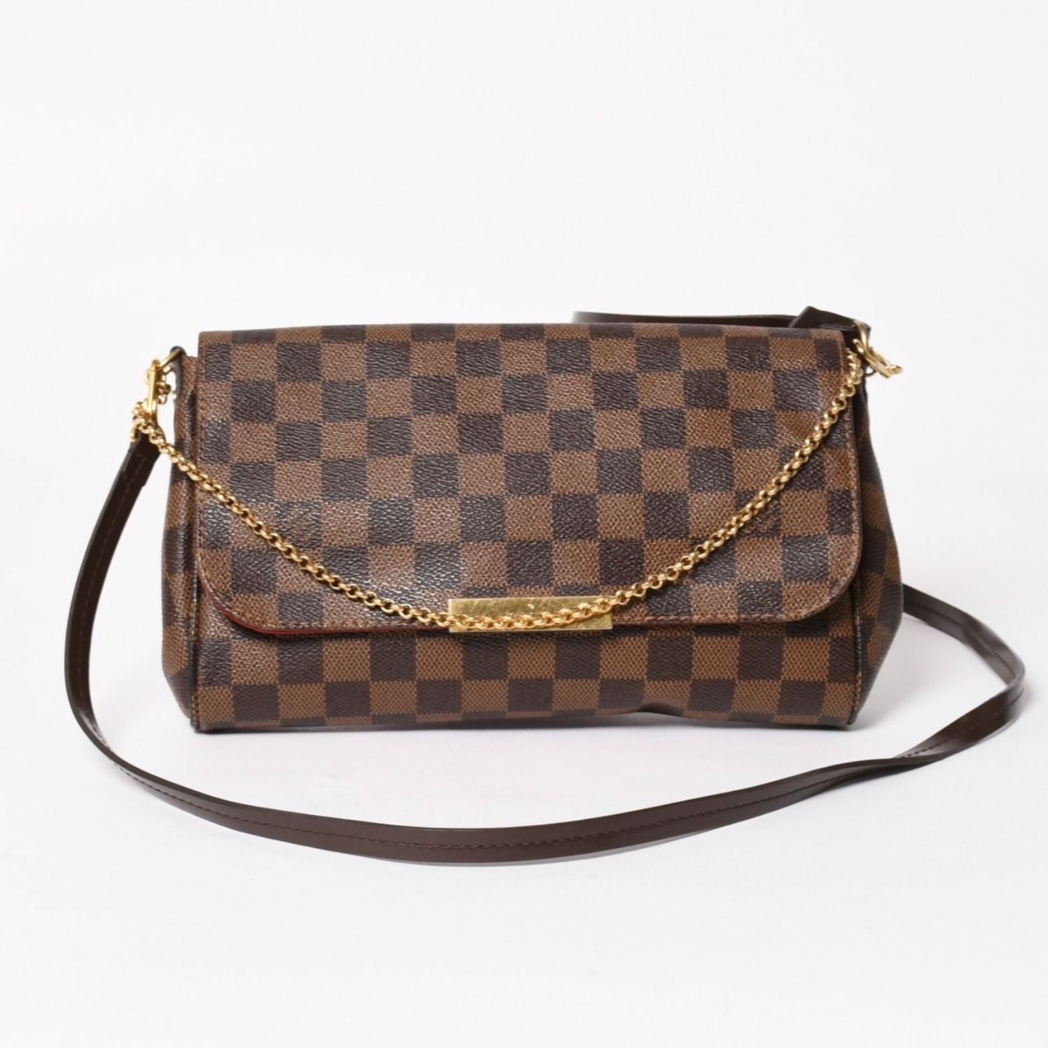 Louis Vuitton Shoulder Bag Damier Favorite MM Canvas Brown