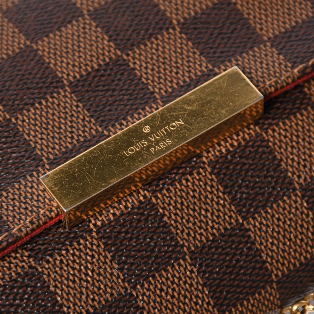 Louis Vuitton Shoulder Bag Damier Favorite MM Canvas Brown — view 7
