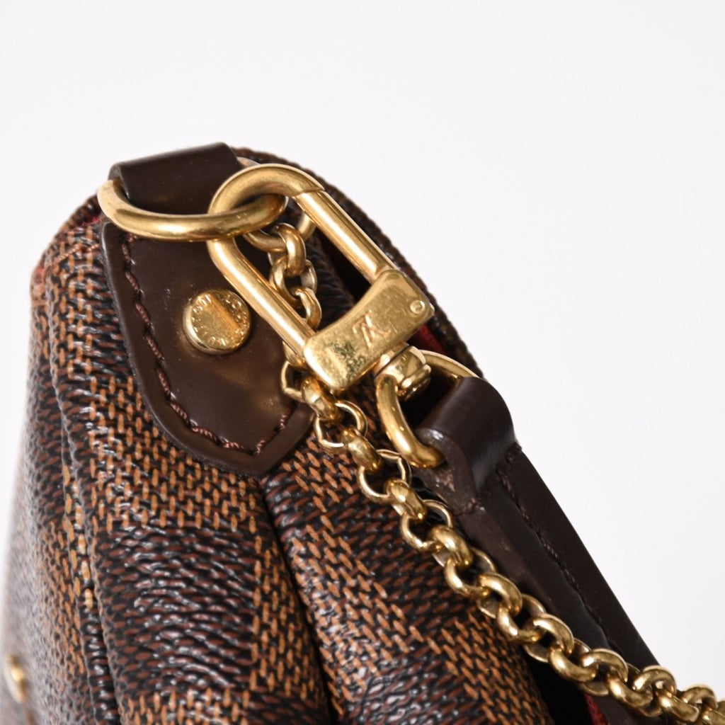 Louis Vuitton Shoulder Bag Damier Favorite MM Canvas Brown — view 4