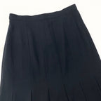 Chanel Boutique CC Logo Wool Pleated Skirt — view 5