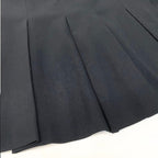 Chanel Boutique CC Logo Wool Pleated Skirt — view 6