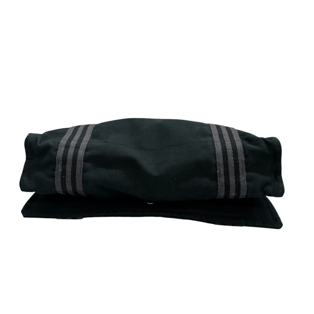 Hermes Fourre Tout Black Silver Canvas Shoulder — view 3