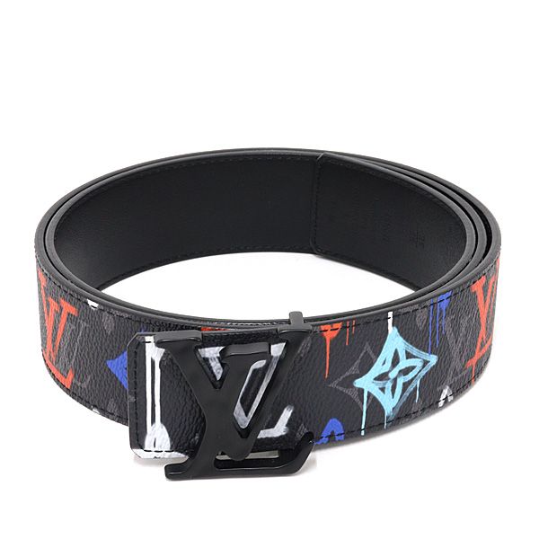 Louis Vuitton LV Buckle Monogram Eclipse Reversible Belt