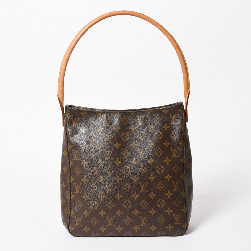 Louis Vuitton Looping GM Bag Monogram Leather Brown Gold