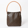 Louis Vuitton Looping GM Bag Monogram Leather Brown Gold