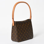 Louis Vuitton Looping MM Bag Monogram Leather Brown Gold — view 3