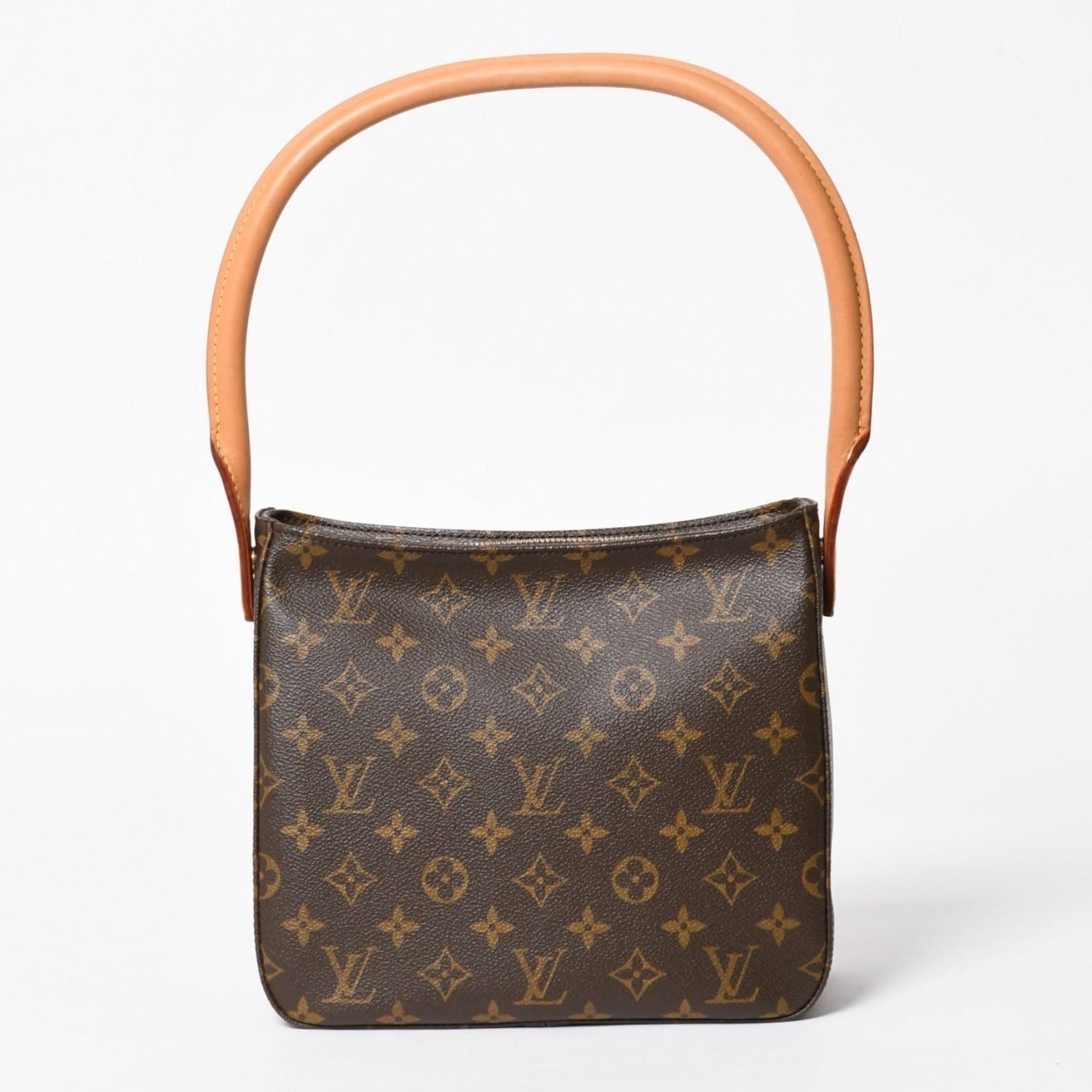 Louis Vuitton Looping MM Bag Monogram Leather Brown Gold