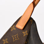 Louis Vuitton Looping MM Bag Monogram Leather Brown Gold — view 7