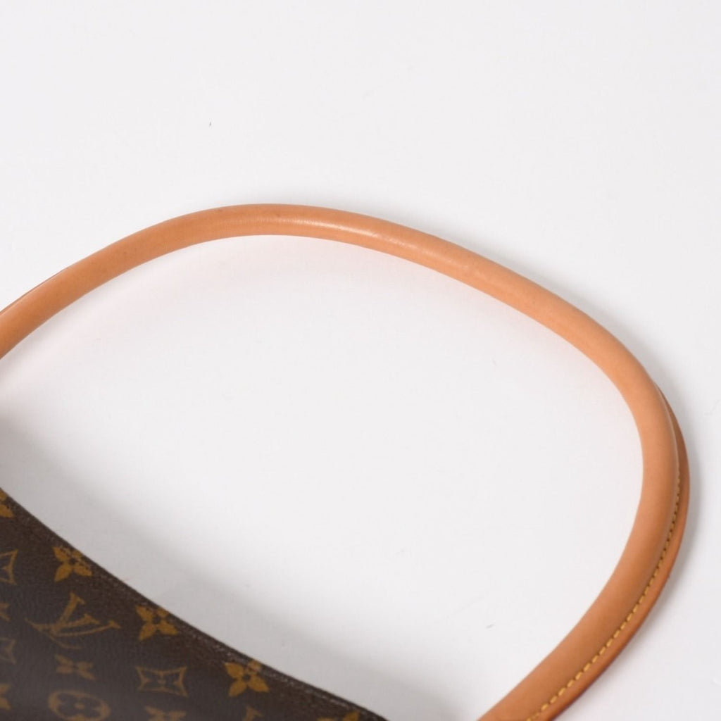 Louis Vuitton Looping MM Bag Monogram Leather Brown Gold — view 8