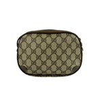 Gucci Vintage Sherry Line GG Logo Leather Shoulder Bag Pochette Brown — view 3