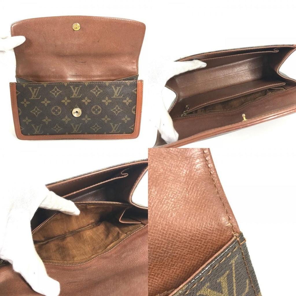 Louis Vuitton Clutch Pochette Dam PM Monogram Canvas Brown — view 8