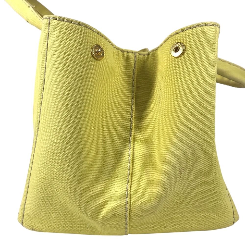 Prada Handbag Canapa Logo Canvas Yellow — view 3