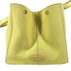 Prada Handbag Canapa Logo Canvas Yellow — view 4