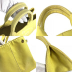 Prada Handbag Canapa Logo Canvas Yellow — view 8