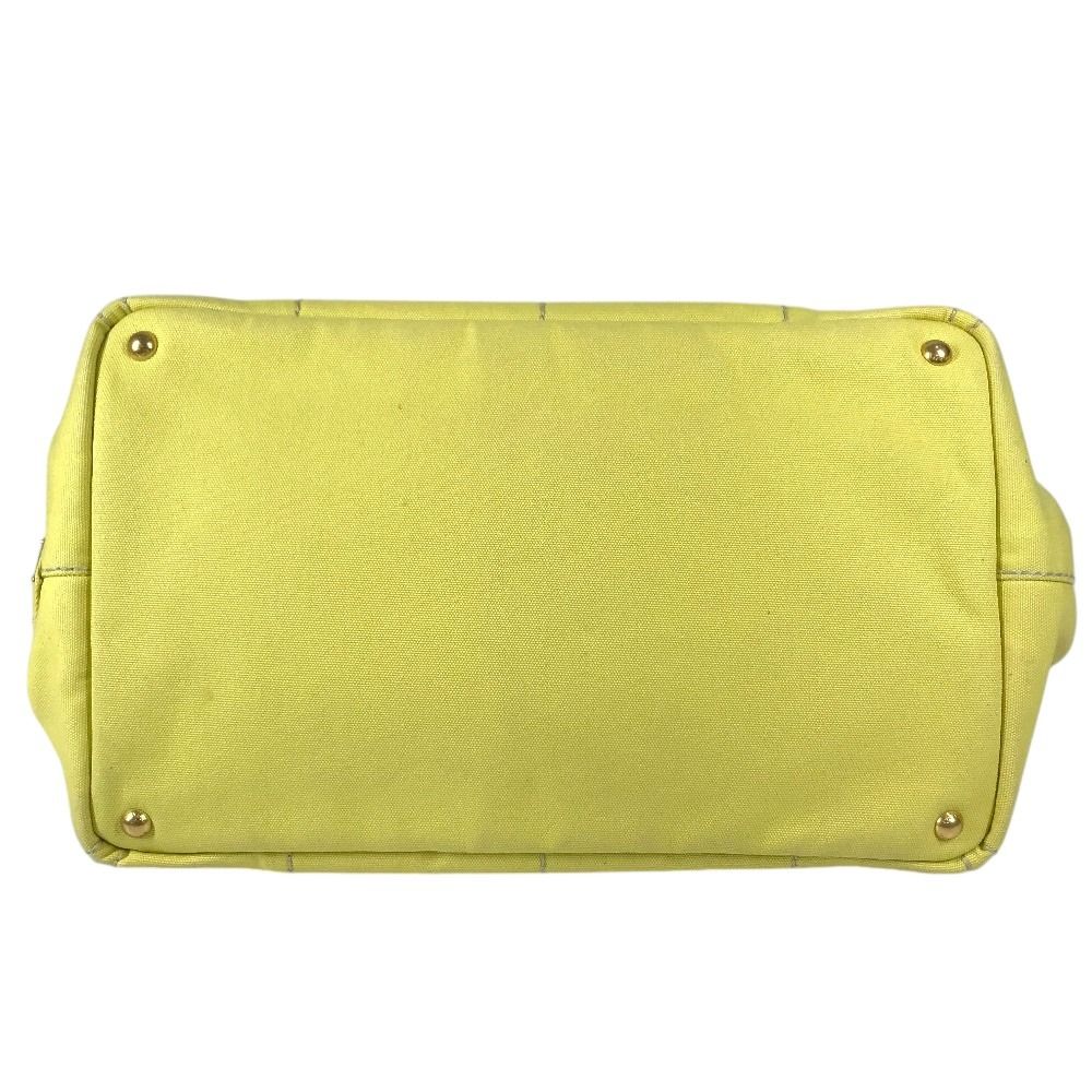 Prada Handbag Canapa Logo Canvas Yellow — view 5