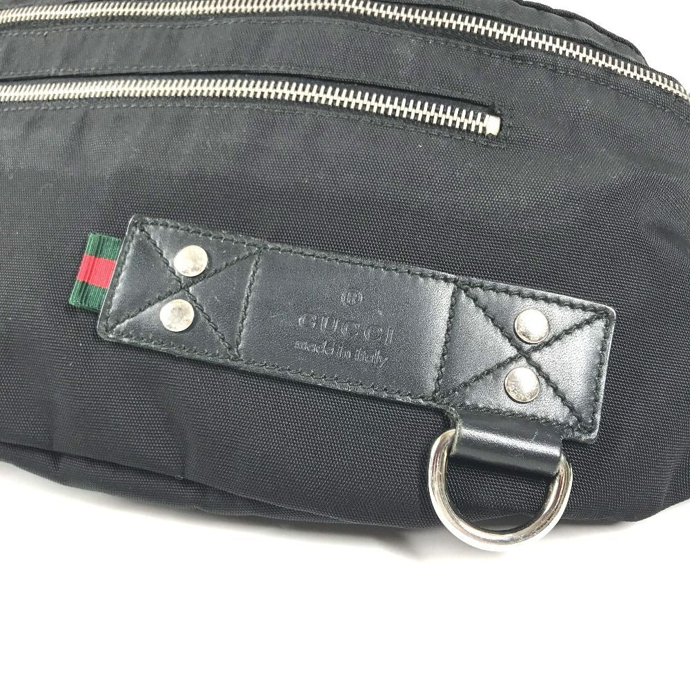 Gucci Belt Bag Logo Sherry Line Nylon Black — view 6