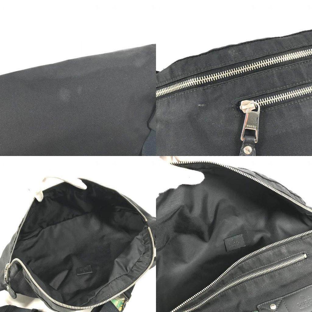 Gucci Belt Bag Logo Sherry Line Nylon Black — view 8