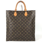 Louis Vuitton Handbag Sac Plat Monogram Canvas Brown — view 2