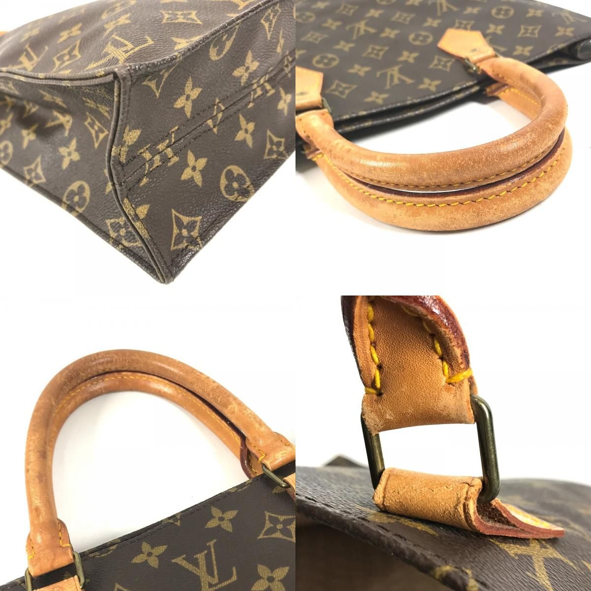 Louis Vuitton Handbag Sac Plat Monogram Canvas Brown — view 7