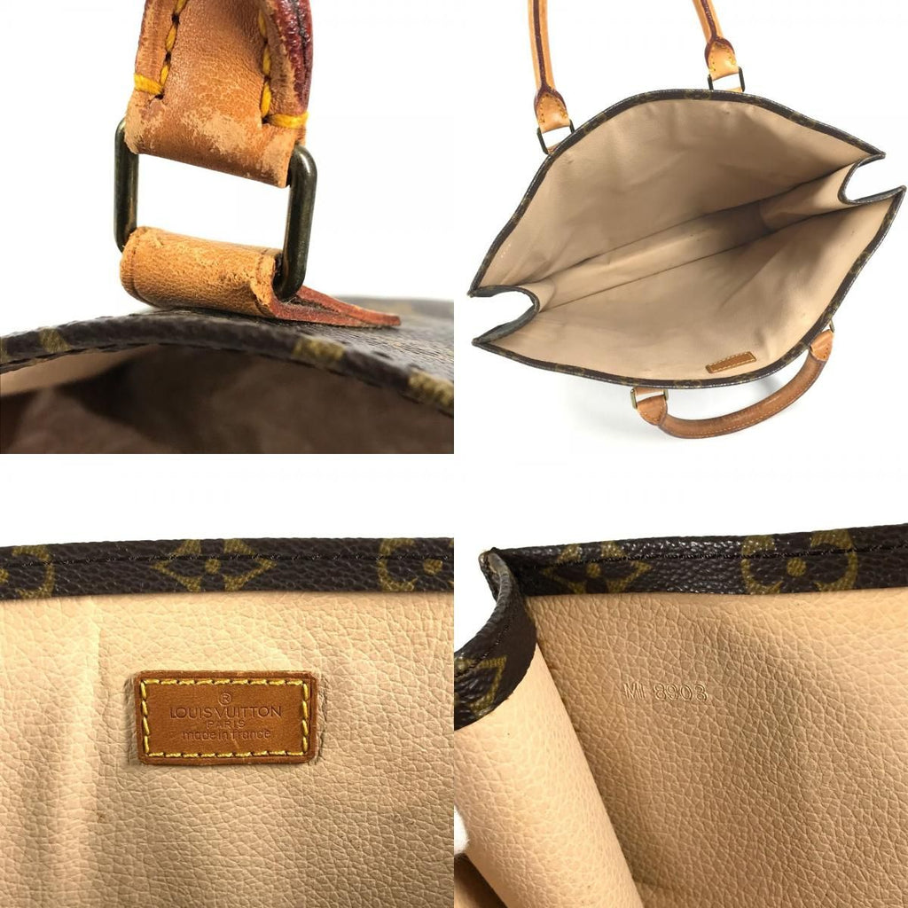 Louis Vuitton Handbag Sac Plat Monogram Canvas Brown — view 8