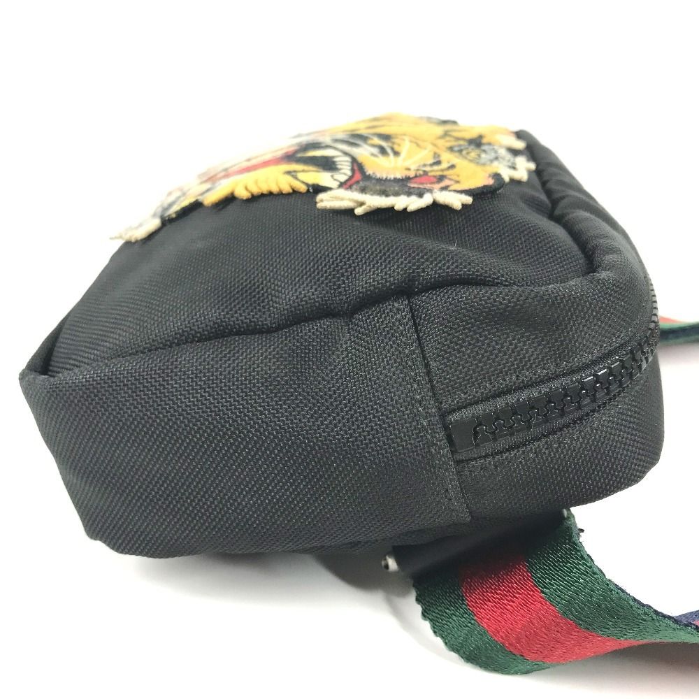 Gucci Belt Bag Tiger Head Nylon Black — view 3