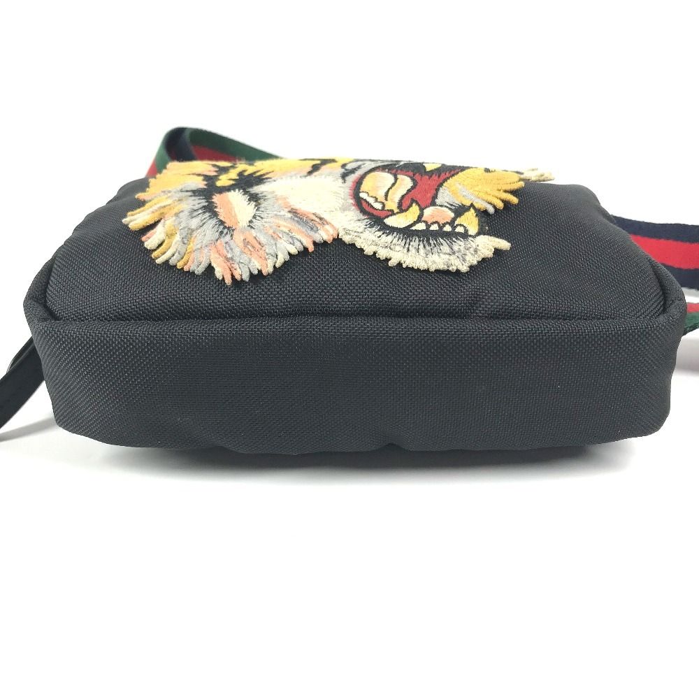 Gucci Belt Bag Tiger Head Nylon Black — view 5