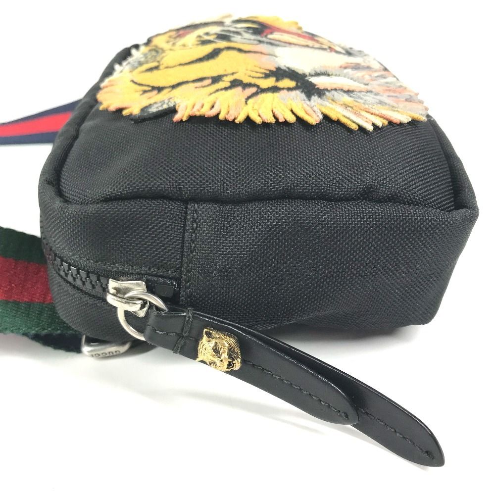 Gucci Belt Bag Tiger Head Nylon Black — view 4