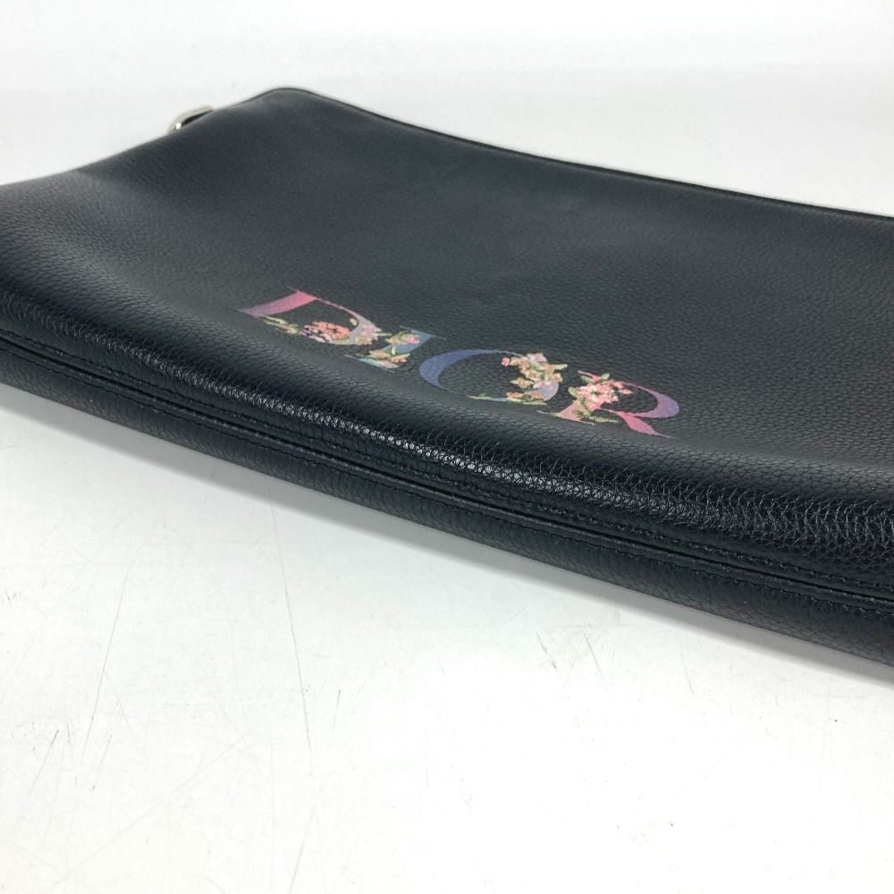Dior Clutch Logo Leather Black — view 5