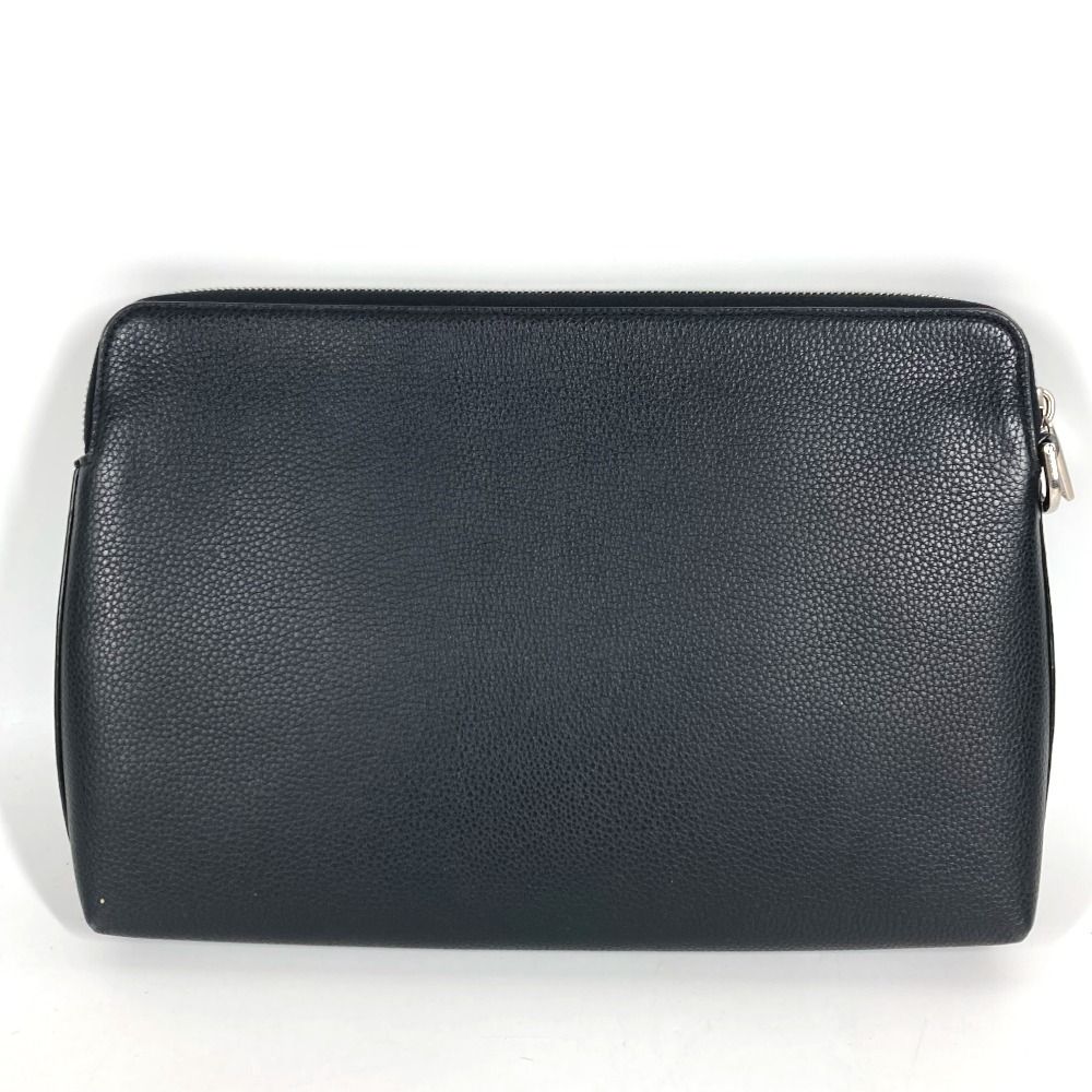 Dior Clutch Logo Leather Black — view 2