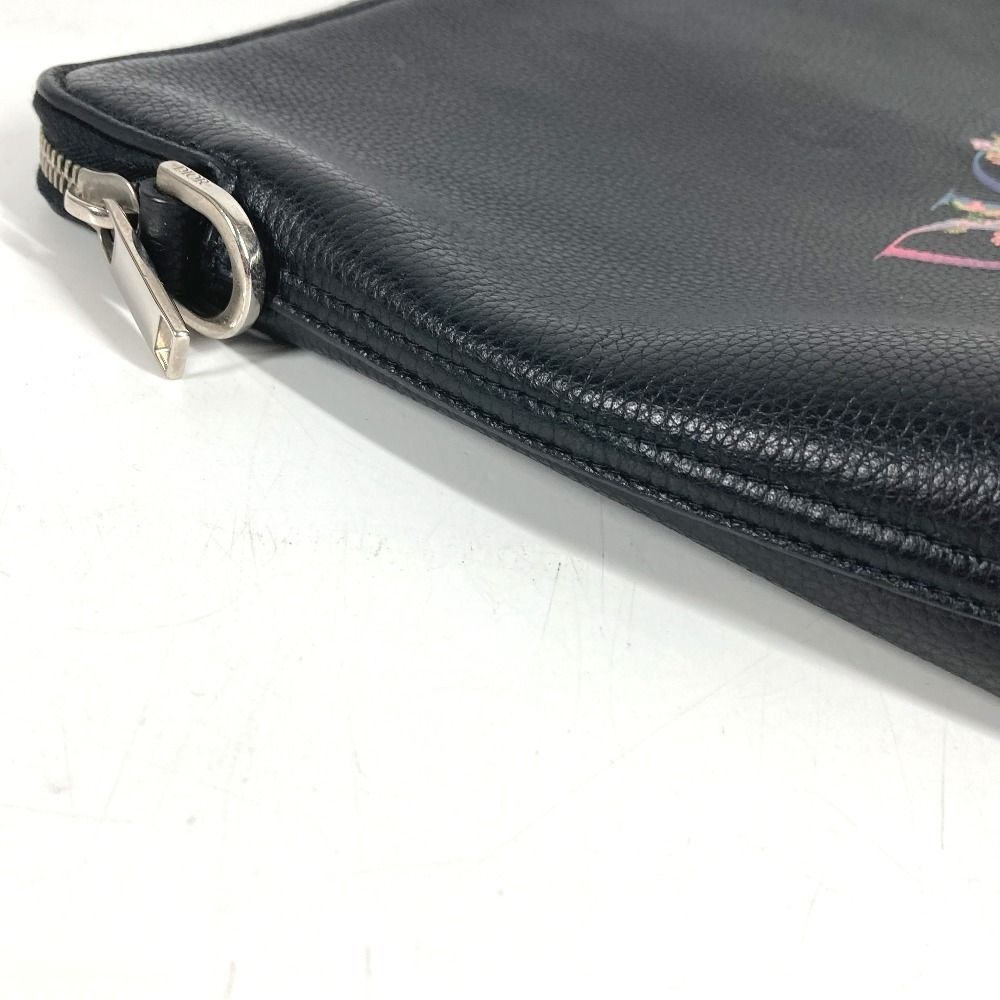 Dior Clutch Logo Leather Black — view 7