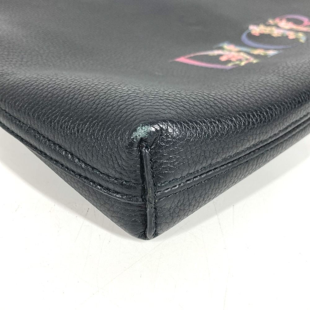 Dior Clutch Logo Leather Black — view 6