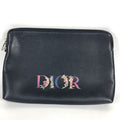 Dior Clutch Logo Leather Black
