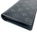 Louis Vuitton Wallet Portefeuille Brazza Monogram Eclipse Canvas Black — view 3