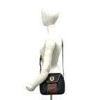 Gucci Vintage Micro GG Pattern Horsebit Leather Shoulder Bag Brown Black — view 2