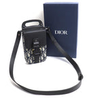 Dior Oblique Saddlebar Pouch Shoulder Bag Black — view 6