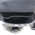 Dior Oblique Saddlebar Pouch Shoulder Bag Black — view 4