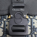 Dior Oblique Saddlebar Pouch Shoulder Bag Black — view 5