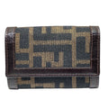Fendi Key Case Canvas Leather Key Holder