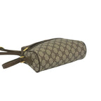 Gucci Vintage Sherry Line GG Pattern Logo Leather Shoulder Bag Pochette Brown — view 7