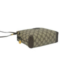 Gucci Vintage GG Pattern Logo Leather Mini Shoulder Bag Crossbody Brown — view 7