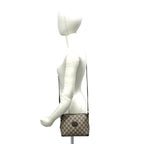Gucci Vintage GG Pattern Logo Leather Mini Shoulder Bag Crossbody Brown — view 2