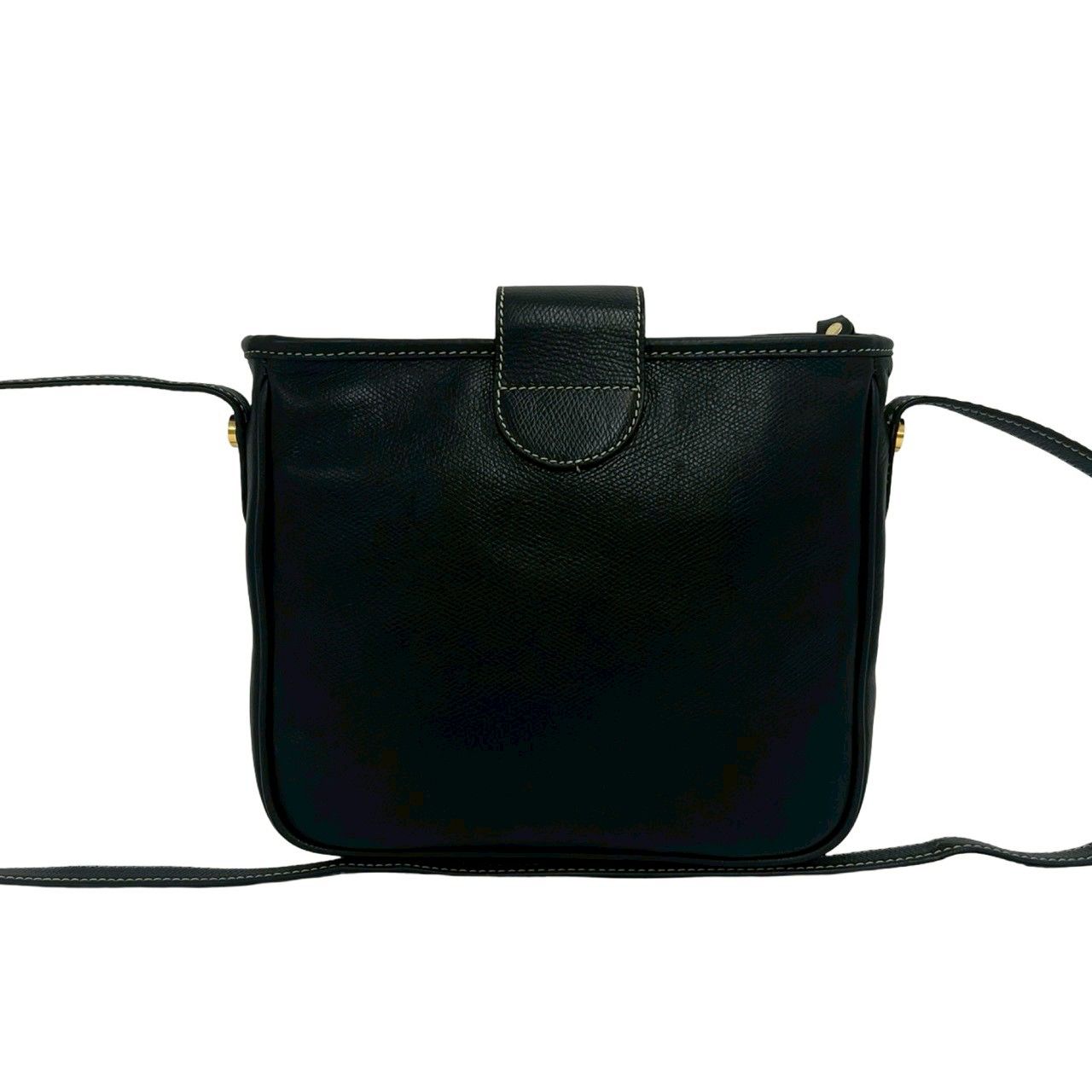 Loewe Vintage Anagram Logo Leather Shoulder Bag Mini Tote Crossbody Black — view 3