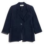 Dior Dark Navy Wool Blazer Jacket — view 2