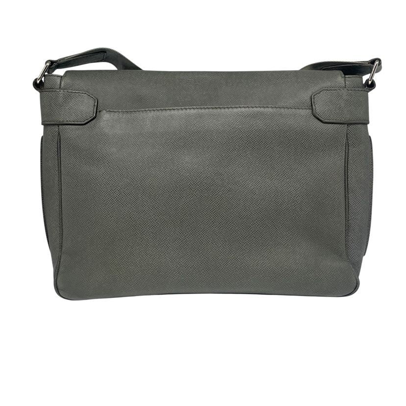 Louis Vuitton Roman MM Shoulder Bag Taiga Inner Campus Gray — view 2