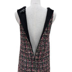 Chanel Silk Logo with Ribbon Tie Tweed Sleeveless Dress Multicolor 34 — view 5