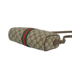 Gucci Vintage Sherry Line GG Pattern Logo Leather Mini Shoulder Bag Brown — view 8