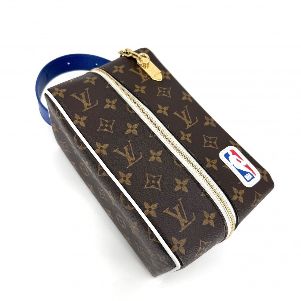 Louis Vuitton Handbag Monogram Nba Crocodile Drop Kit Collaboration Brown Gold — view 3