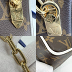 Louis Vuitton Handbag Monogram Nba Crocodile Drop Kit Collaboration Brown Gold — view 7
