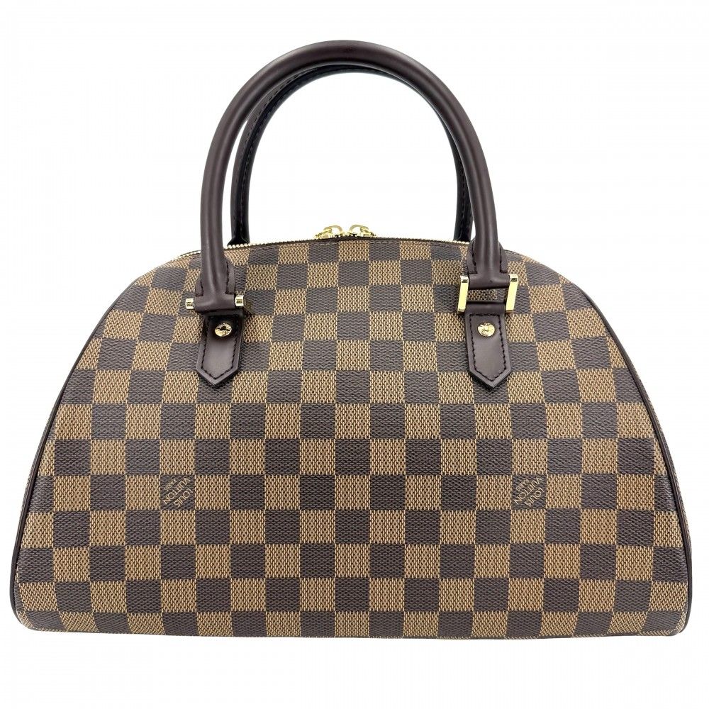 Louis Vuitton Libera MM Mini Boston Bag Damier Canvas Brown Gold — view 2